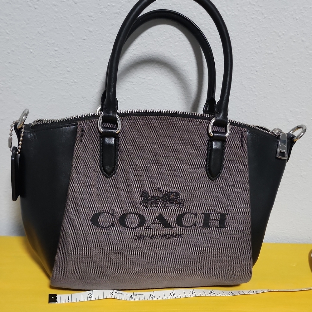 Coach Black and Gray Satchel
